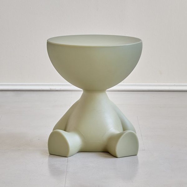 Modern Minimalist Small Flat Round PP End Table 1-Tier For Living Room - Image 17