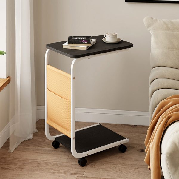 Modern Minimalist Rectangular MDF Stainless Steel End Table 2-Tier Removable For Living Room - Image 10