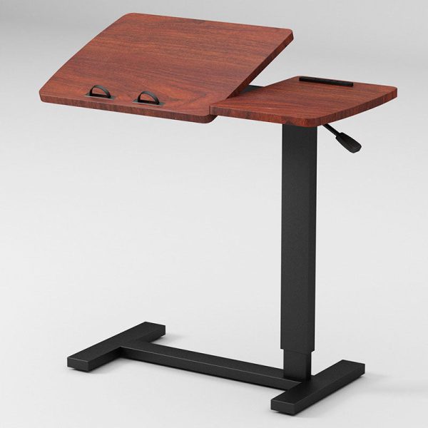 Modern Minimalist Rectangular Wood Metal End Table Foldable For Living Room - Image 5