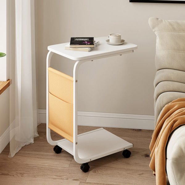 Modern Minimalist Rectangular MDF Stainless Steel End Table 2-Tier Removable For Living Room - Image 12