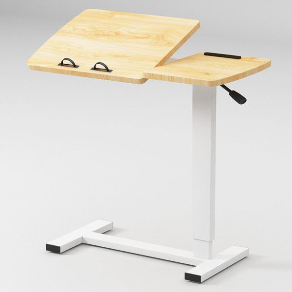Modern Minimalist Rectangular Wood Metal End Table Foldable For Living Room - Image 6