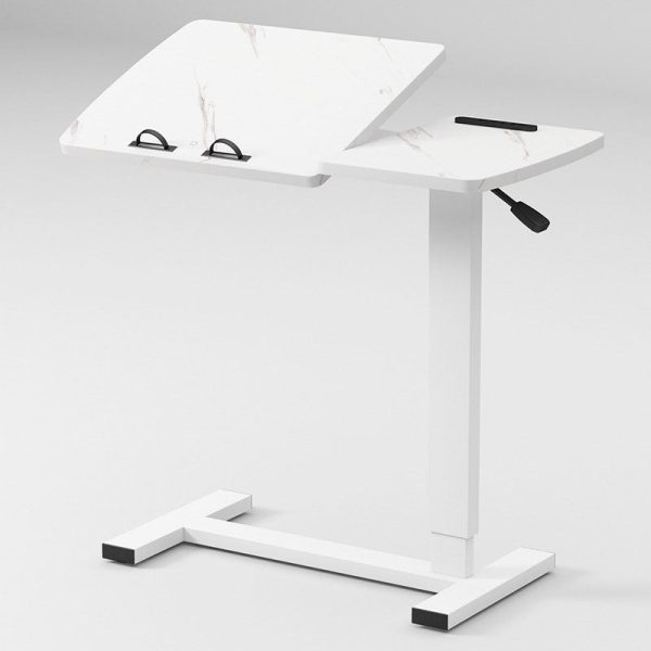 Modern Minimalist Rectangular Wood Metal End Table Foldable For Living Room - Image 7