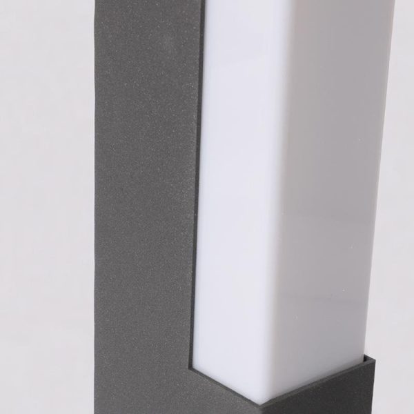 Square Tall Pillar Aluminum LED Waterproof Black Modern Pathway Lights - Image 6