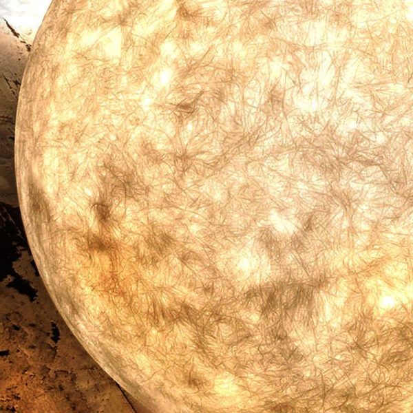 Resin Round Ball Moon LED Waterproof White Modern Outdoor Light Fence Lights - Image 8