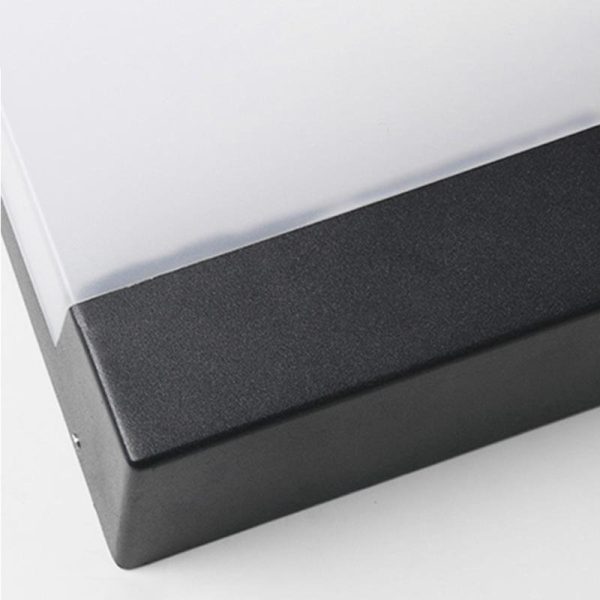 Square Waterproof LED Black Modern Outdoor Wall Lights Porch Lights - Image 4