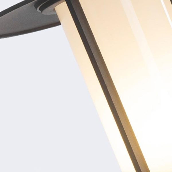 Top Hats Shape Aluminum LED Waterproof Black Retro Outdoor Wall Lights - Image 7