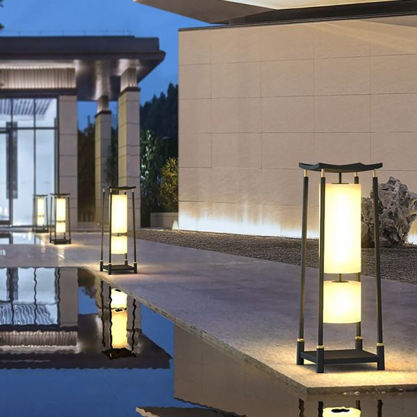 Unique Solar-Powered LED Outdoor Lights Asian-Inspired Design - Image 2