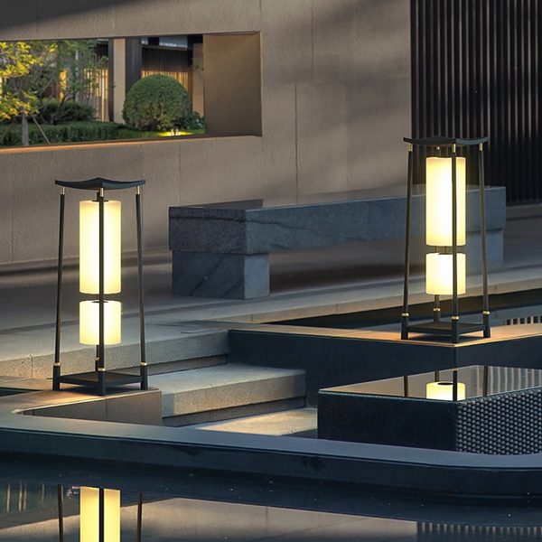 Unique Solar-Powered LED Outdoor Lights Asian-Inspired Design