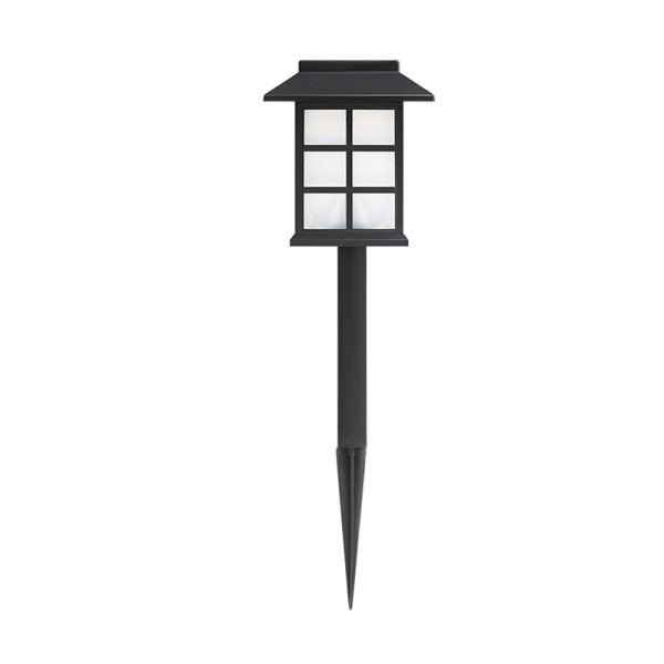 2/4 Pack Ideas Waterproof LED Black Modern Solar Powered Outdoor Light - Image 7