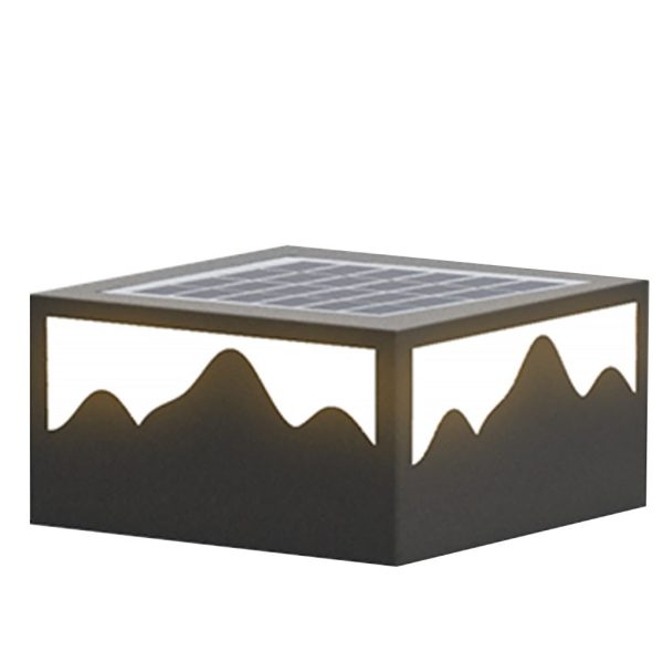 Landscape Silhouette Solar Outdoor Waterproof LED Post Light for Garden Fence - Image 7