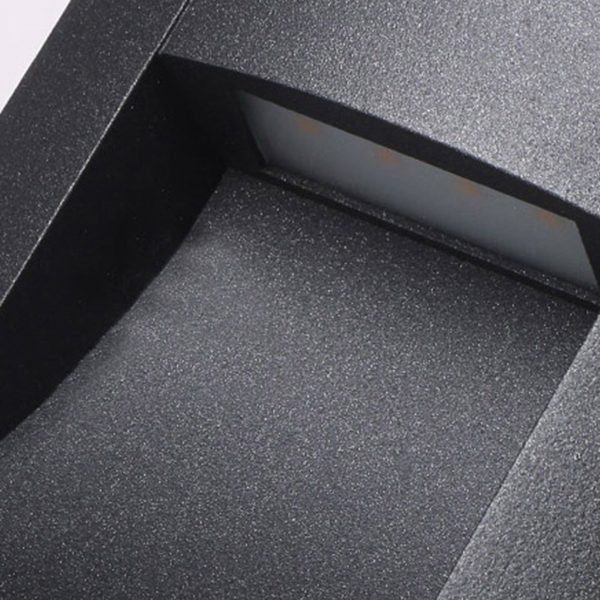 Rectangle Waterproof LED Black Modern Outdoor Step Lights Recessed Stair Sconces - Image 11