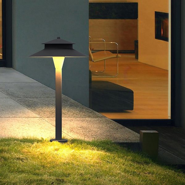 Aluminum Industrial Hat-Top LED Pathway Light Outdoor 5W Lawn Lamp - Image 2
