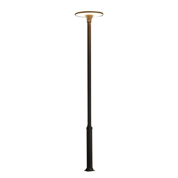 Round Waterproof LED Gray Modern Public Lighting Outdoor Pole Lights - Image 8
