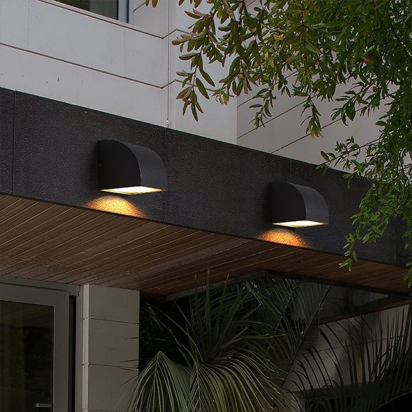 Waterproof Geometric Shaped Nordic Outdoor Wall Lights Wall Sconce Lighting - Image 2
