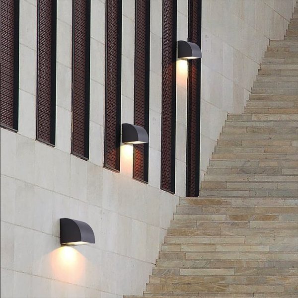Waterproof Geometric Shaped Nordic Outdoor Wall Lights Wall Sconce Lighting - Image 5