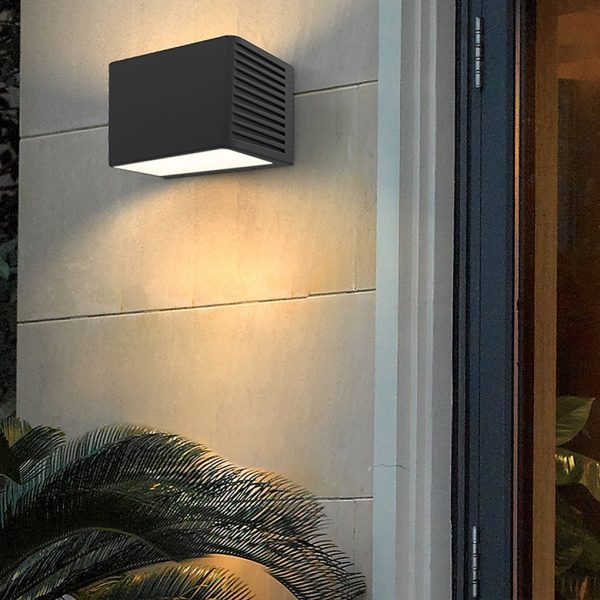 Rectangle LED Waterproof Nordic Up and Down Lights Outdoor Wall Lights Sconces - Image 7