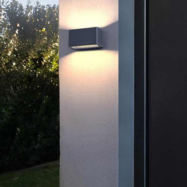 Rectangle LED Waterproof Nordic Up and Down Lights Outdoor Wall Lights Sconces - Image 5