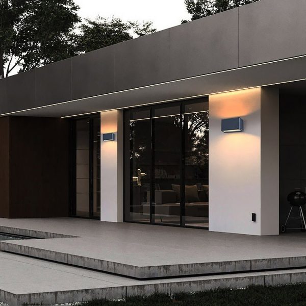 Rectangle LED Waterproof Nordic Up and Down Lights Outdoor Wall Lights Sconces - Image 2