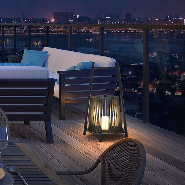 Outdoor Grid Imitation Candle-shaped Lantern Waterproof LED Landscape Lighting - Image 5