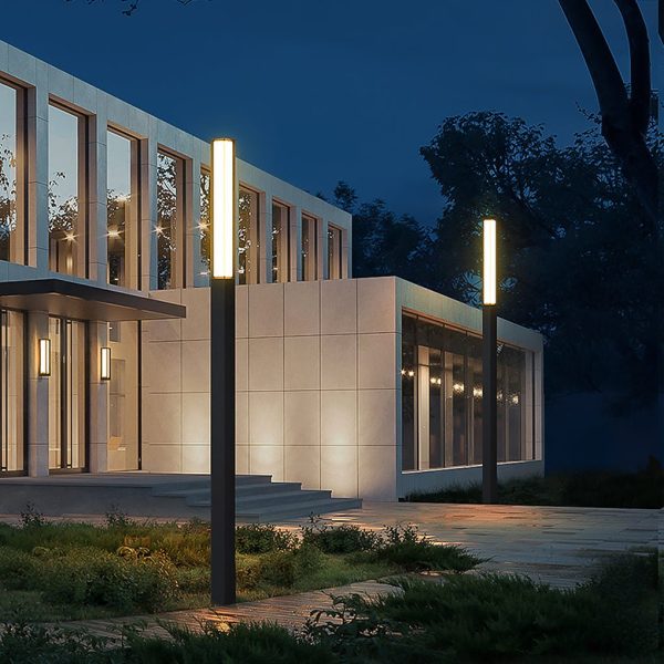 Classic LED Tall Bollard Lights Sleek, Weatherproof Path and Street Lighting - Image 5