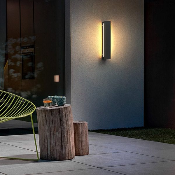 Outdoor Modern Waterproof Long Strip Bright LED Wall Light for Villa Courtyard - Image 2