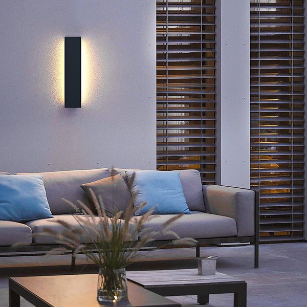 Outdoor Modern Waterproof Long Strip Bright LED Wall Light for Villa Courtyard - Image 3