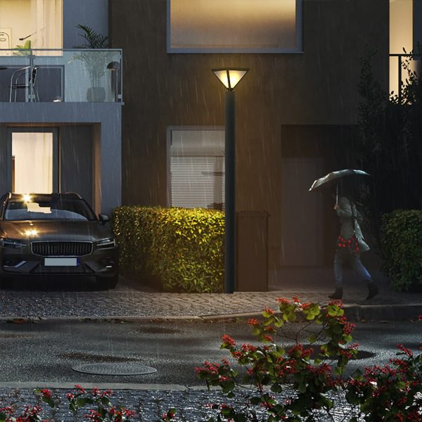 Waterproof LED Solar Lamp Post Lights Heavy Duty Outdoor Lamp Post - Image 5