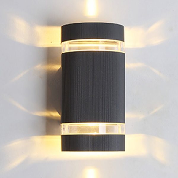 Square Round Waterproof Up And Down Lighting LED Modern Wall Sconces - Image 9