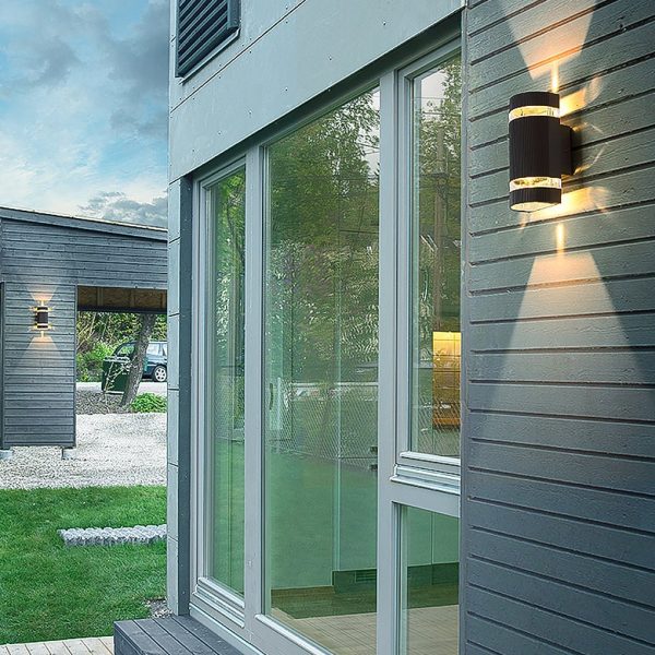 Square Round Waterproof Up And Down Lighting LED Modern Wall Sconces - Image 6