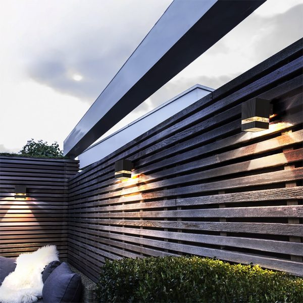 Square Round Waterproof Up And Down Lighting LED Modern Wall Sconces - Image 7