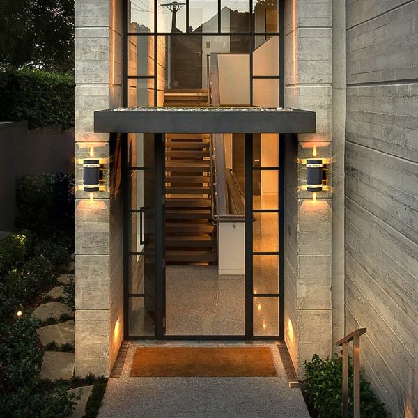 Square Round Waterproof Up And Down Lighting LED Modern Wall Sconces - Image 2