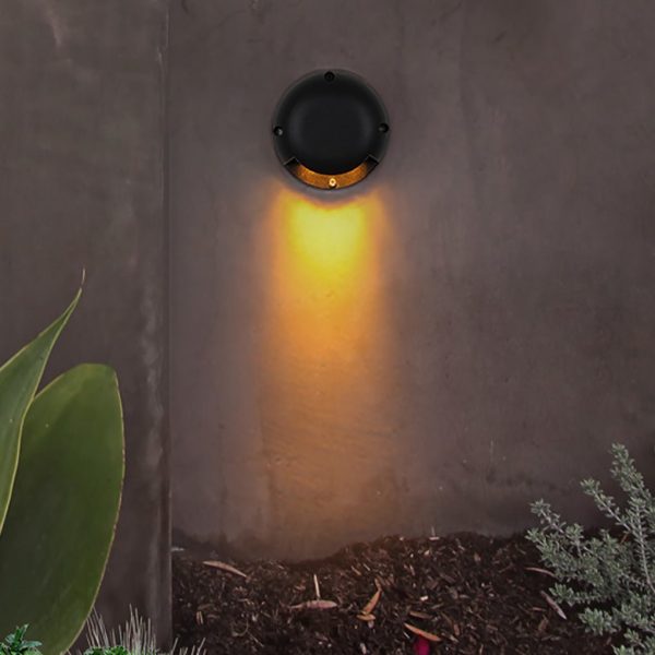 Modern Round LED Surface Flush Mounted Step Light Landscape Waterproof Decking Lights - Image 3