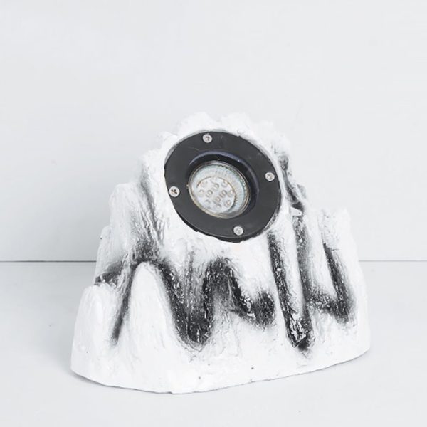 Resin Stone-Inspired Warm LED Garden Light Outdoor Illumination - Image 3