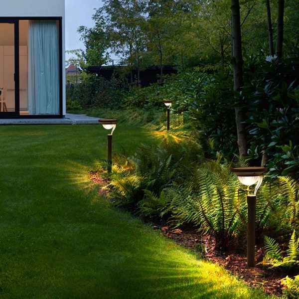 Conical Floating Top Solar Pathway Light Auto On/Off, Waterproof Outdoor Lamp - Image 3