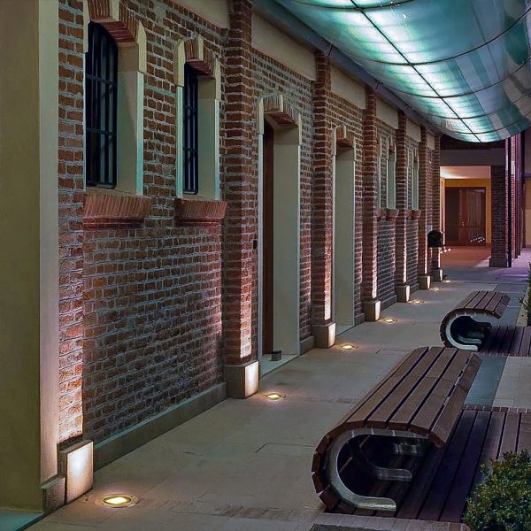 Ultra-thin Waterproof Recessed Step Lights LED Ground Lighting for Stairs, Decks (IP65, 110-240V, Warm White) - Image 5