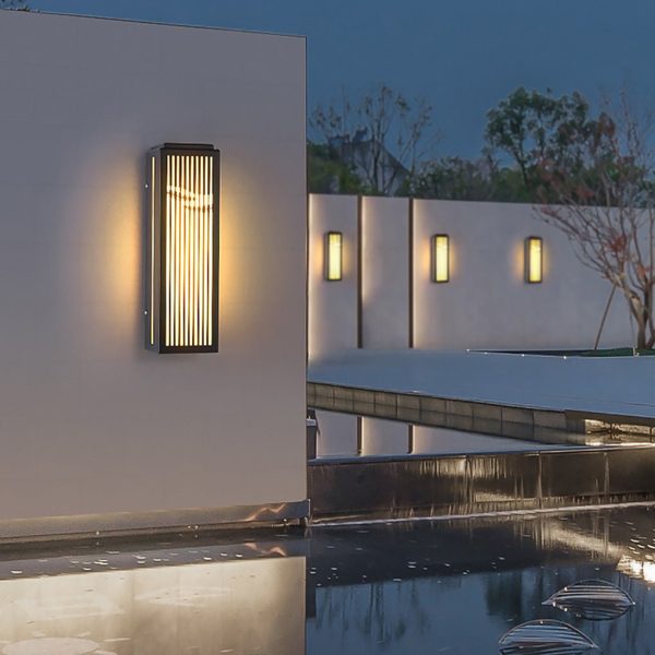 Waterproof Villa Courtyard Gate Unique Hollowed Design Wall Lamp for Outdoor - Image 5