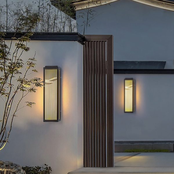 Waterproof Villa Courtyard Gate Unique Hollowed Design Wall Lamp for Outdoor - Image 4